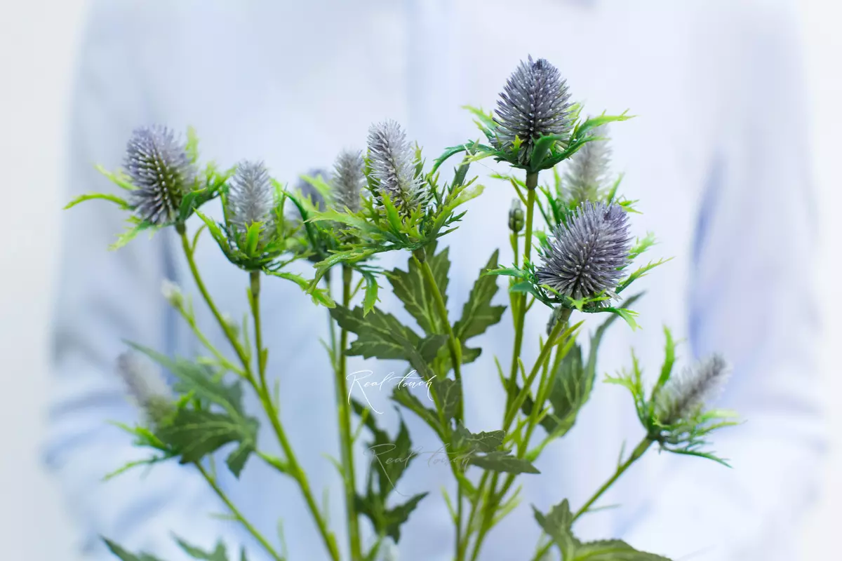 Real Touch Eriygium Supernova Sea Holly Flowers - light purple Real Touch Eriygium Supernova Sea Holly Flowers - light purple