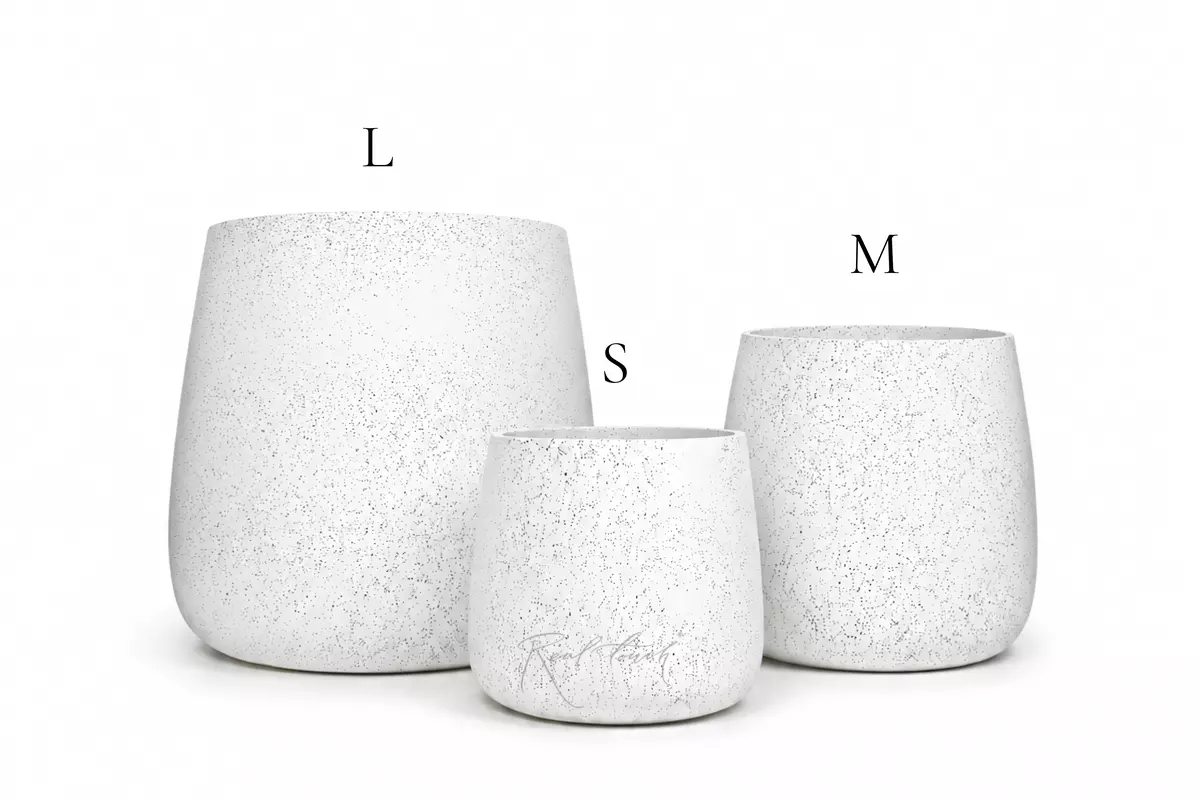 Flowerpot - mortar 44*44*39,5 - white
