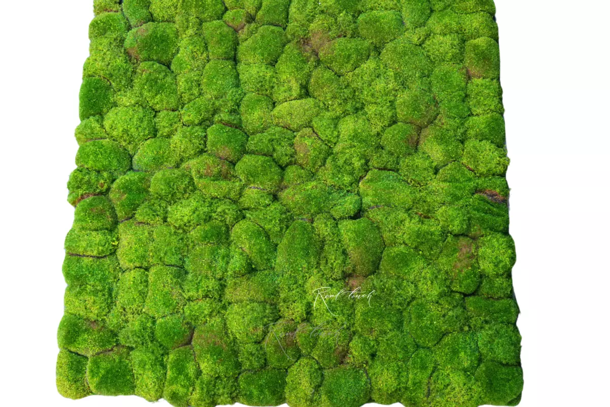 Moss mat with hummocks 100*100cm (type 2) - green Moss mat with hummocks 100*100cm (type 2) - green