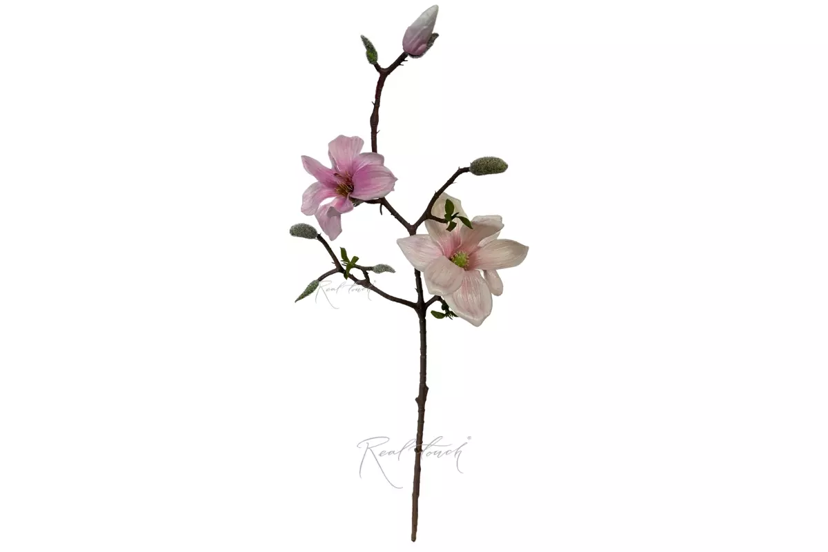 Magnolia Branch 66cm - white pink 