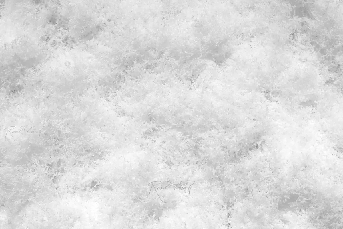 Moss rug on fabric basis 1*1m - white Moss rug on fabric basis 1*1m - white