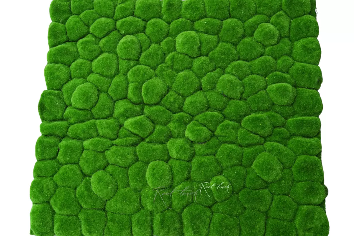Moss mat with hummocks 100*100cm (type 1) - green Moss mat with hummocks 100*100cm (type 1) - green