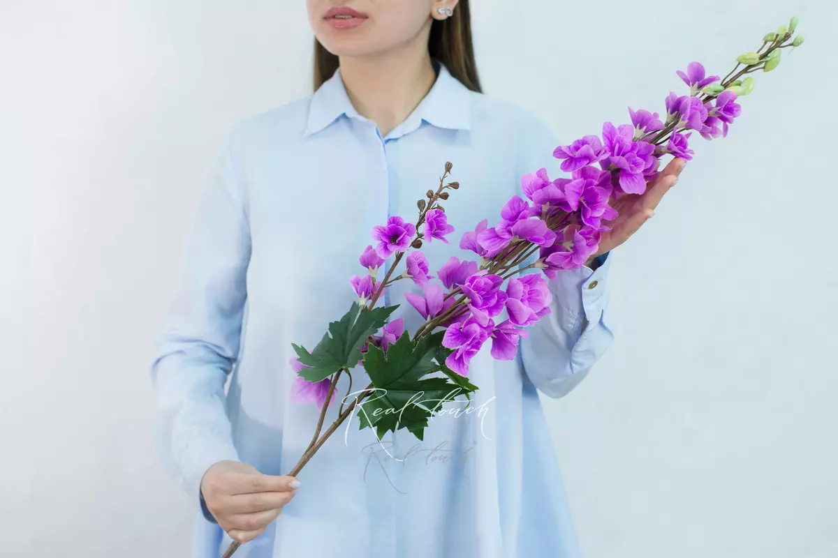 Delphinium with 2 Sprays - fuchsia