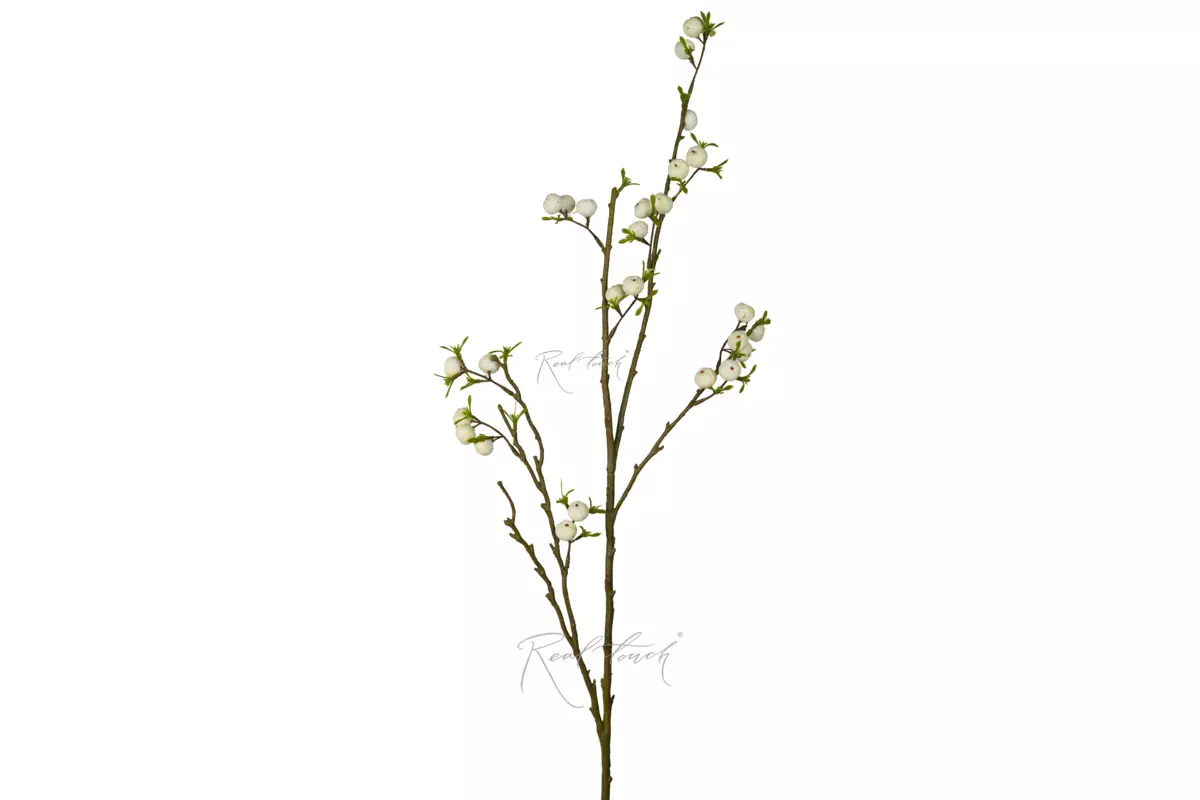 Branch with berries 24.5" - white Branch with berries 24.5" - white