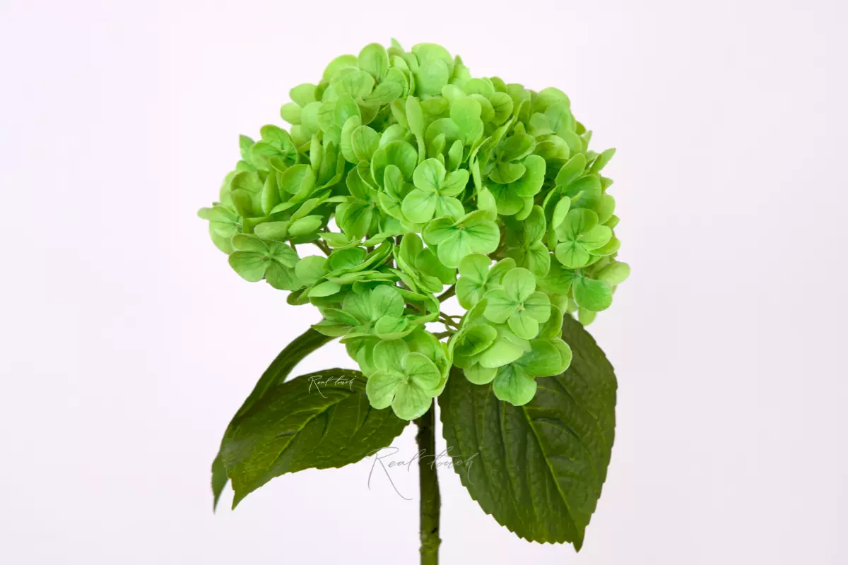 Real Touch Garden Hydrangea (with stem) - green
