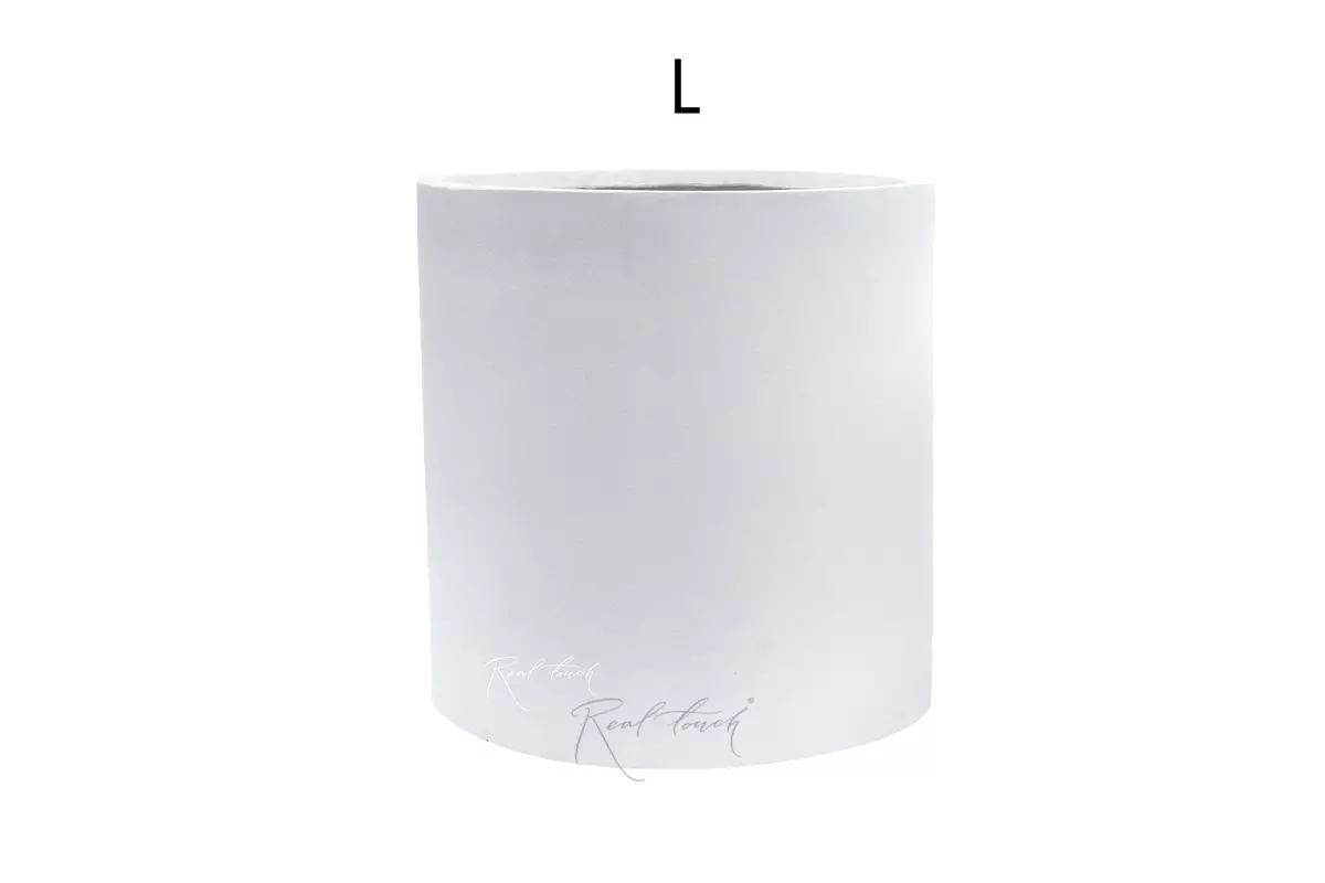 Planter Real Touch column (L) - white Planter Real Touch column (L) - white