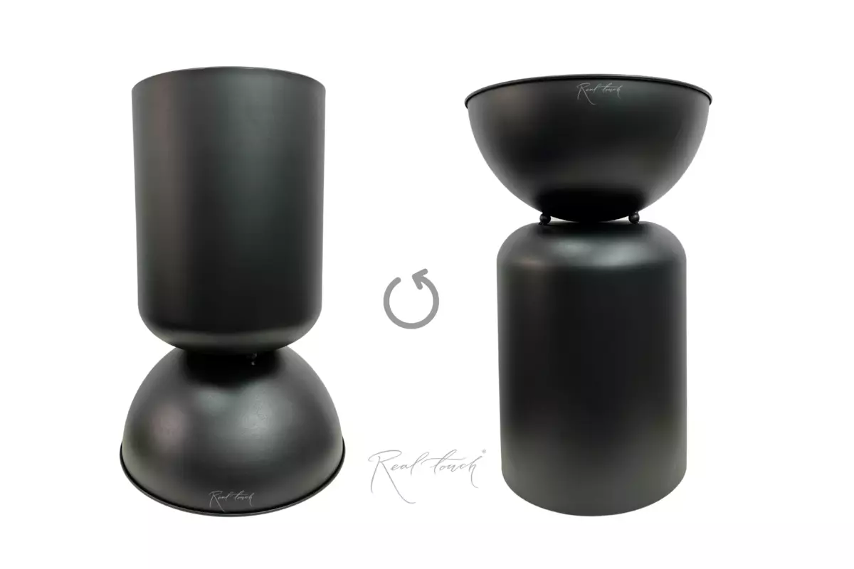 Planters hourglass L - Black Planters hourglass L - Black