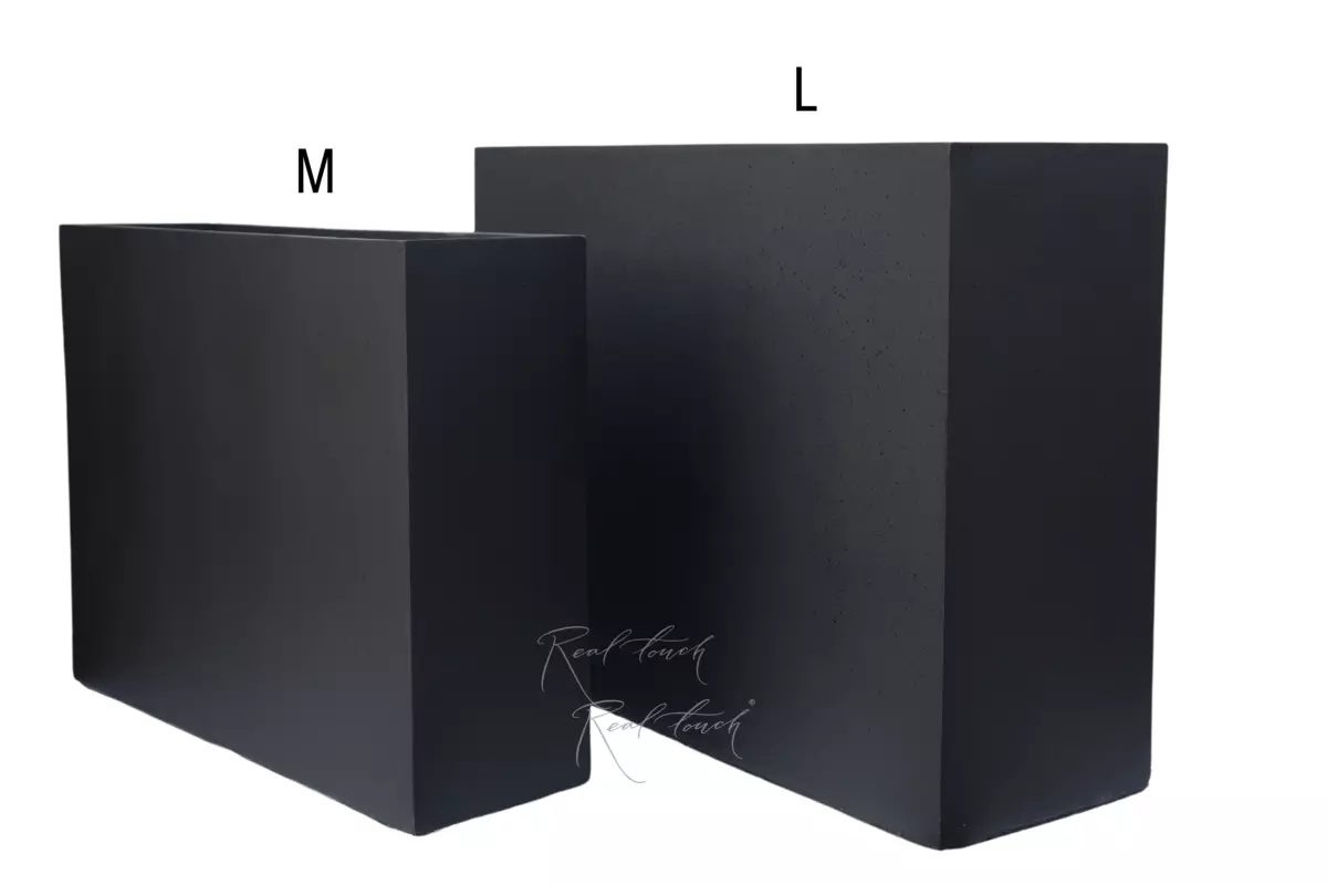 Rectangular flowerpot 92*33*73 - Black