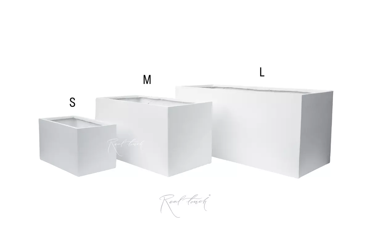Rectangular flowerpot 60*30*30 - white