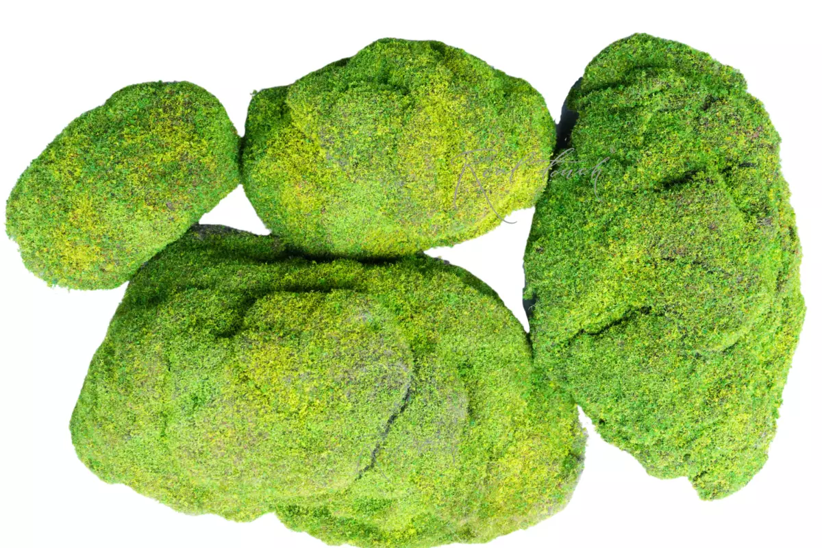 Moss hummocks (set of 4 pcs) - light green Moss hummocks (set of 4 pcs) - light green