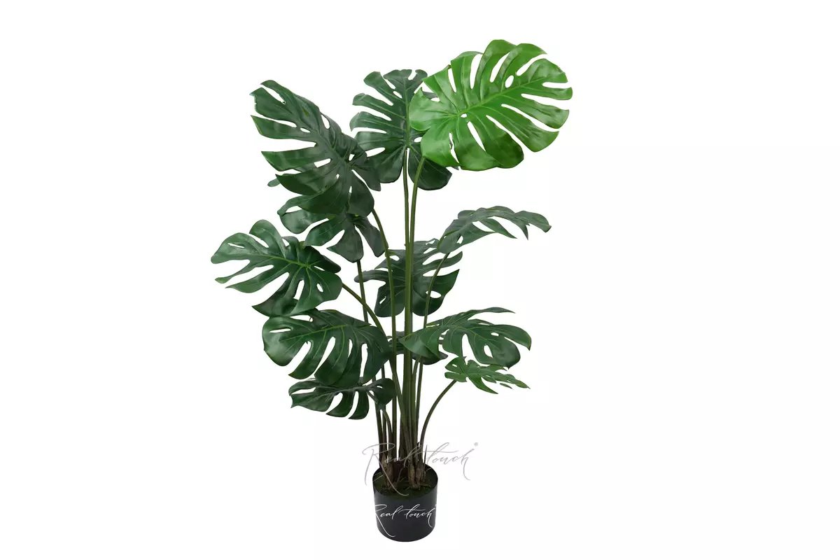 Articial Monstera bush 135 cm in the planters - green Articial Monstera bush 135 cm in the planters - green