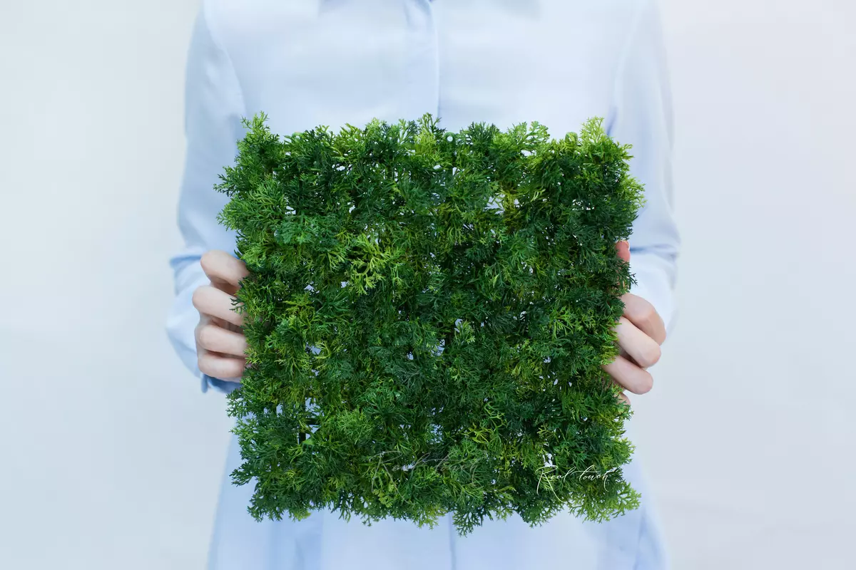 Reindeer Moss Yagel panel 24,5 * 24,5cm - Dark green Reindeer Moss Yagel panel 24,5 * 24,5cm - Dark green