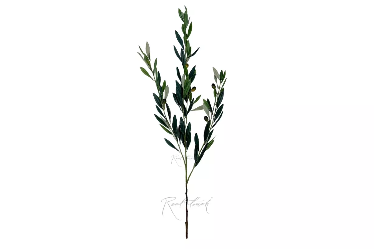 Olive branch with fruits 100cm with UV protection - green