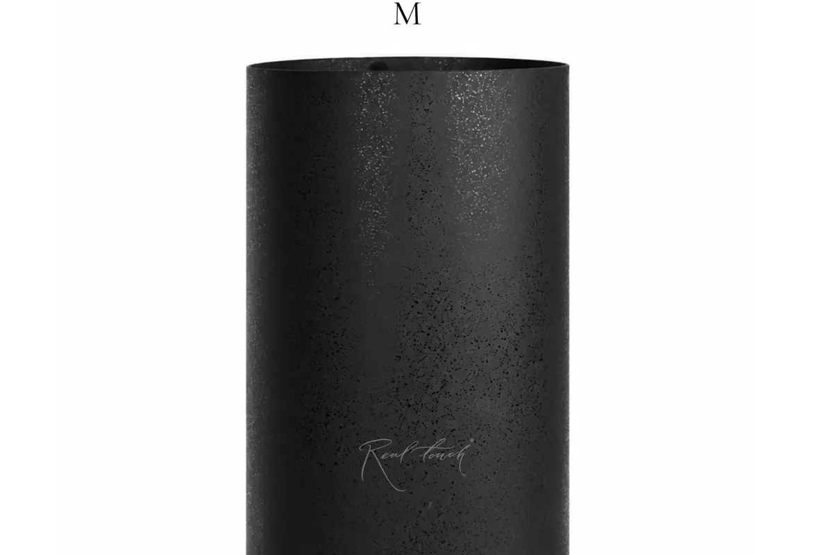Flowerpot cylinder 25*25*50 - Black